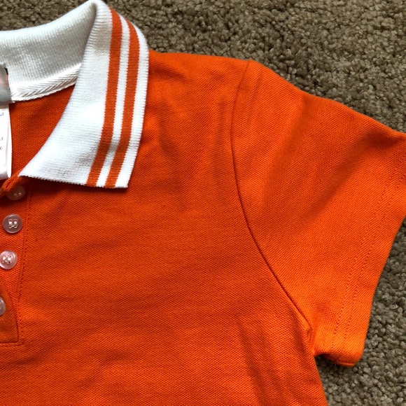 Simply Basic Dress Girls Size 7/8 Orange White Stripe - Picture 4 of 5